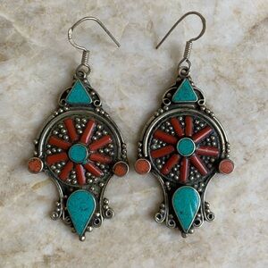 Boho Market Turquoise Earrings